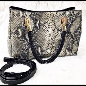 Cole Haan Benson Crossbody Tote/Satchel Snakeskin